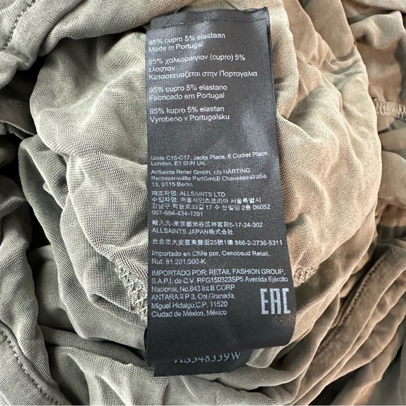 Allsaints Ara Ada Dress in Dusk Size 2 - Picture 15 of 15